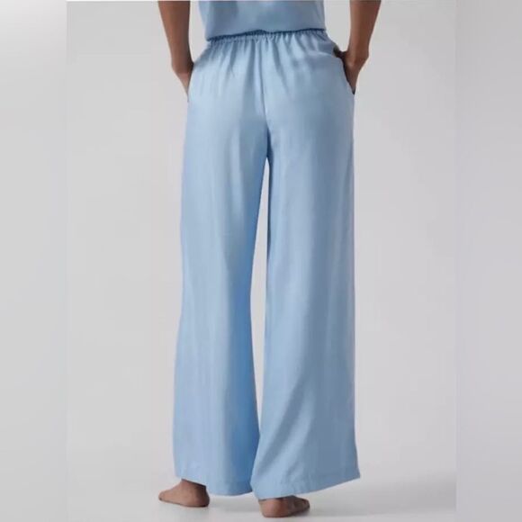 Athleta Calm Cool Wide Leg Pajama Pant Lightweight Size Medium Black NWT $99 - Picture 8 of 8